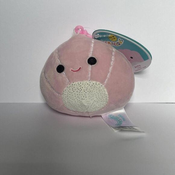 Squishmallows Other - 3.5" "Aicha the Seashell" Kellytoy Squishmallows Plush Keychain Clip-On
